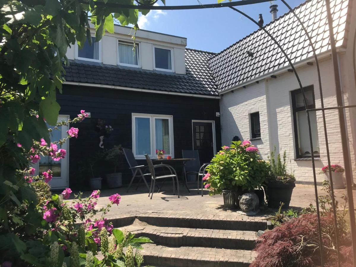 T Huuske Tuinappartement Met Fantastisch Uitzicht, Nabij Zee Zonnemaire Dış mekan fotoğraf